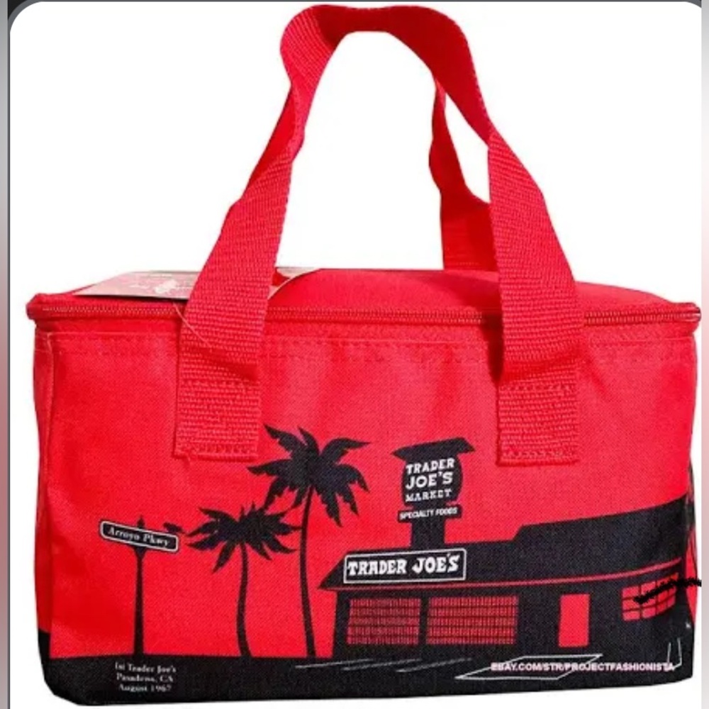 Trader Joe Red Insulated Cooler  Bags